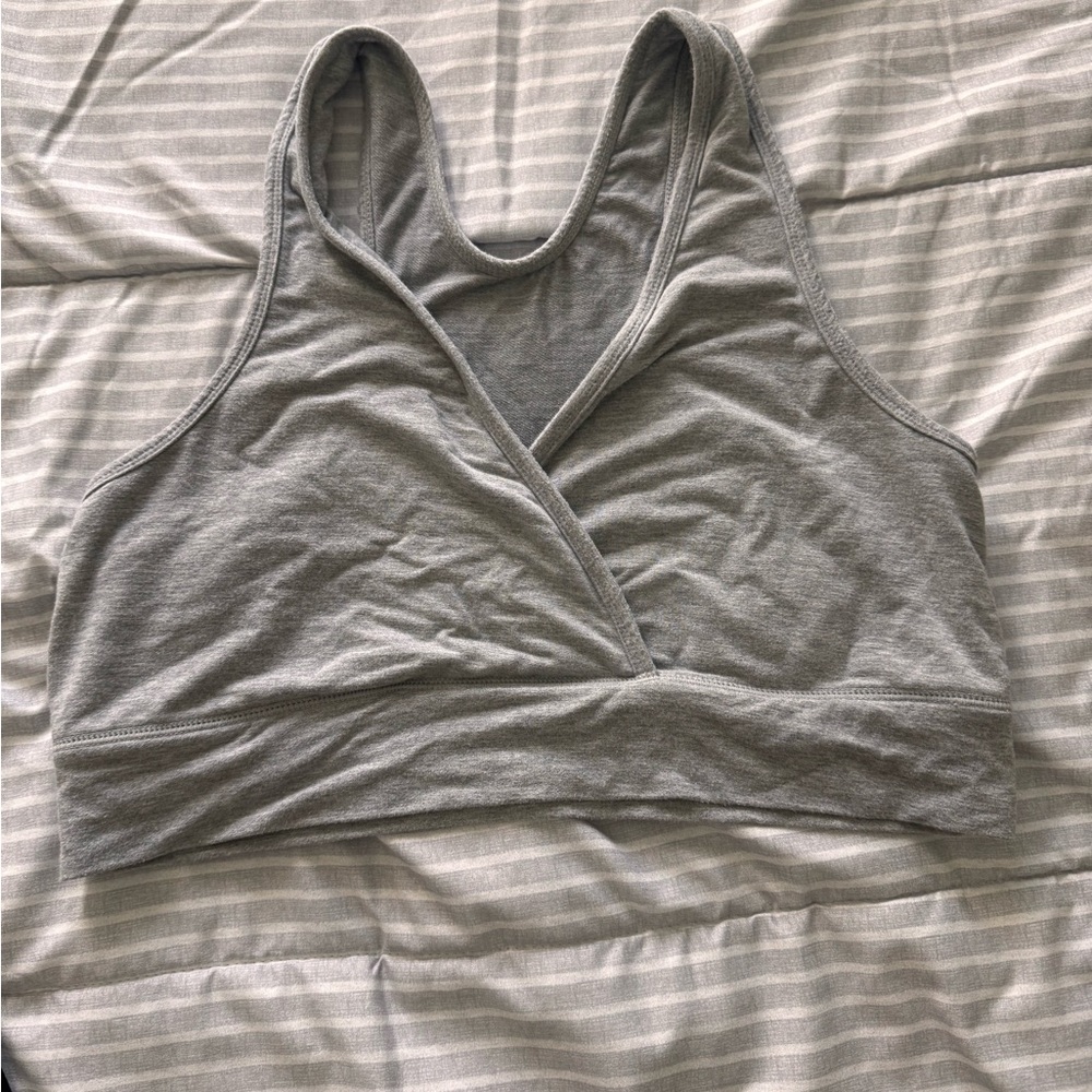 Gray Women's Sports Bra
